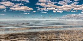 Waves on the reflecting waters of the Wadden Sea by Harrie Muis