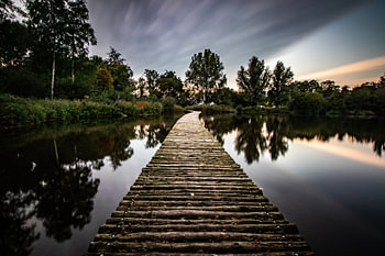 Holten, het Vletgoor, vlonderpad Twente Salland.
