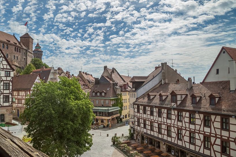 NÜRNBERG Uitzicht op de oude binnenstad van Melanie Viola