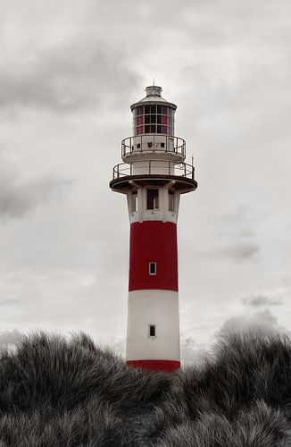 Rood witte vuurtoren