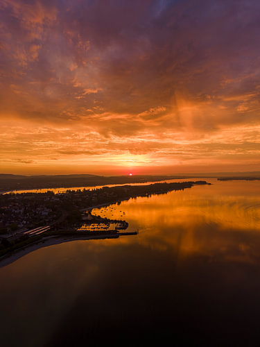 Sunrise over the Mettnau Peninsula