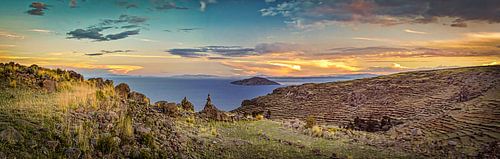 Sunset over Lake Titicaca, Peru