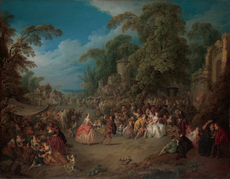 Jean-Baptiste Joseph Pater, La foire de Bezons par Des maîtres magistraux