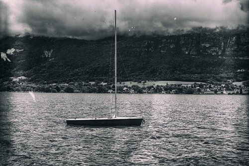 sailboat in Lake Annecy