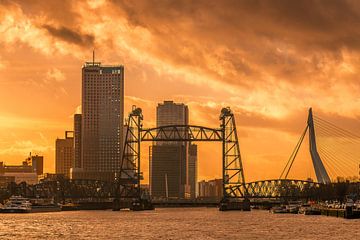 Skyline Rotterdam van AdV Photography