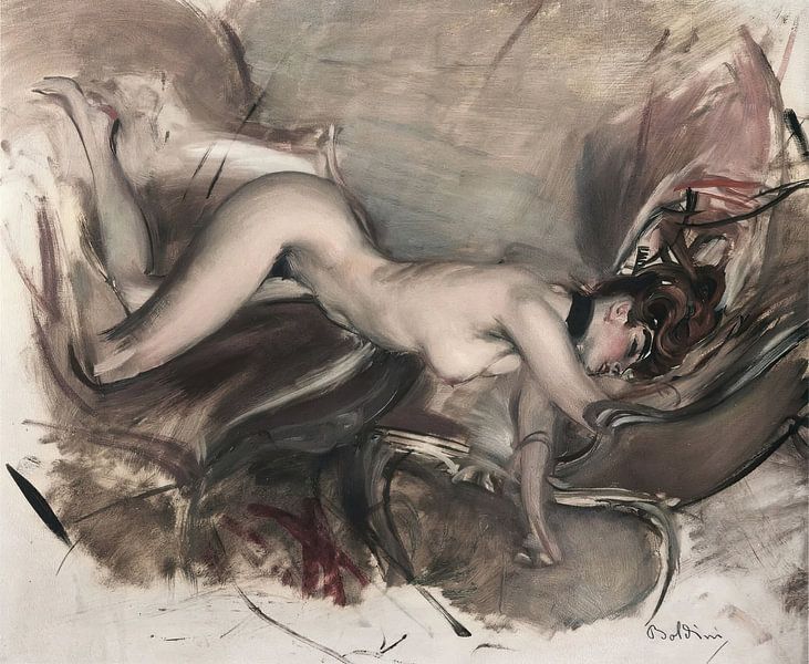 Giovanni Boldini - Akt einer jungen Frau von Peter Balan