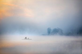 Foggy lake