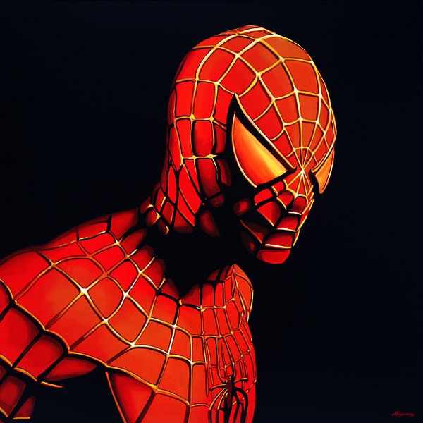 Spider-Man schilderij van Paul Meijering