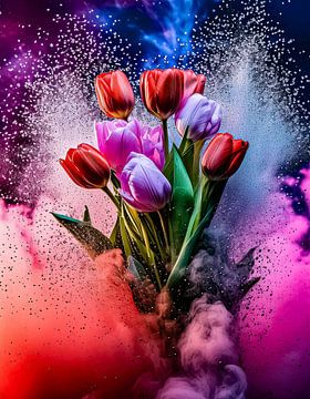 Tulpen zorgen voor een explosie van kleuren van Geert Van Baelen