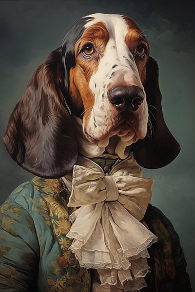 Victoriaanse Basset heer van NJ Midnight Studio