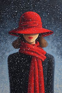 Roter Hut | Dame in Rot