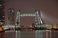 Rotterdam by night van Joyce Loffeld thumbnail