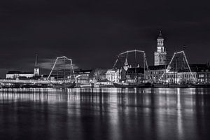 Stadtansicht Kampen in schwarz-weiß von Fotografie Ronald