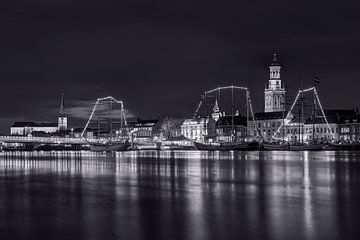City front Kampen en noir et blanc sur Fotografie Ronald