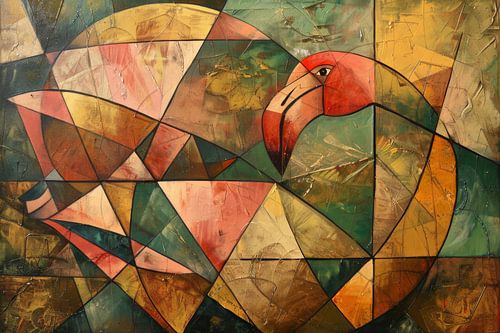 Geometrische flamingo