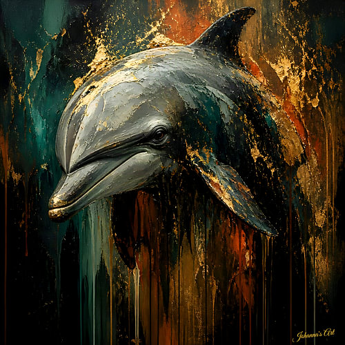 Primal – Expressionist Wildlife - Dolphin