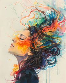 Ethereal Color Waves 4 by Georgia Chagas