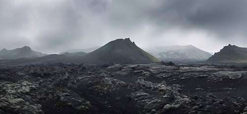 Mystieke mistige landschappen van IJsland