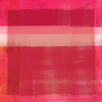 Modern abstract in roze. Geïnspireerd op Rothko van Dina Dankers
