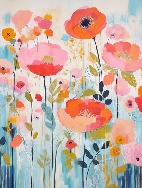 Flowers abstract by Bert Nijholt