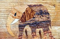 Afrikanische Elefantenkunst