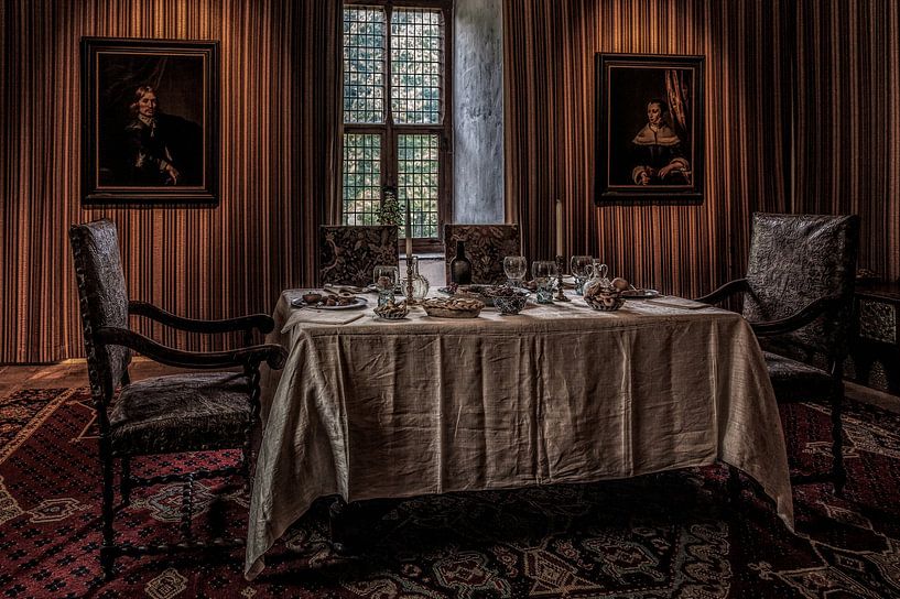 De eetkamer in kasteel Doorwerth par Tim Abeln
