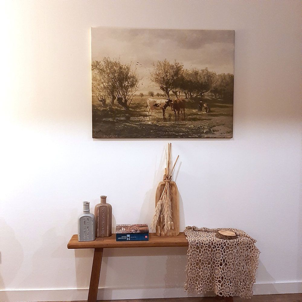 Koeien bij een plas, Gerard Bilders 