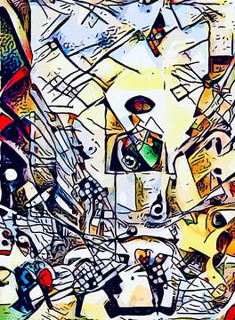 Kandinsky ontmoet Berlijn 4 van zam art