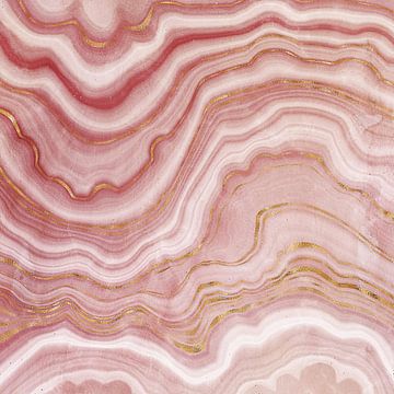Pink Agate Texture 09 by Aloke Design