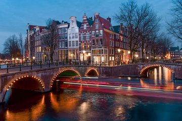 Keizersgracht Amsterdam bei Nacht von Captured By Manon