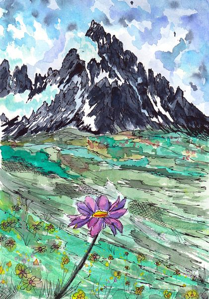 Bergwiesen Blümchen von Sebastian Grafmann