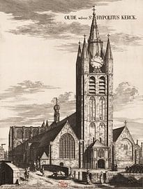 Coenraet Decker, Old church (St. Hypolituskerk) in Delft