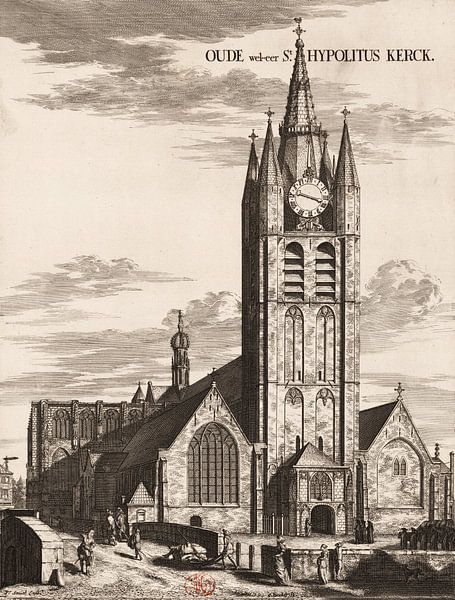 Coenraet Decker, Old church (St. Hypolituskerk) in Delft by Atelier Liesjes
