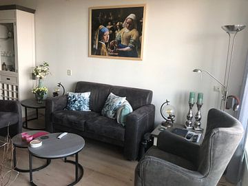 Customer photo: Girl with a Pearl Earring  -  the milkmaid - Johannes Vermeer by Lia Morcus