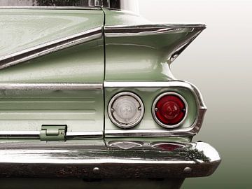 Amerikaanse klassieke auto 1960 Park Wood van Beate Gube