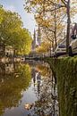 Langs De Gouwe met groene kade in de herfst van Remco-Daniël Gielen Photography thumbnail