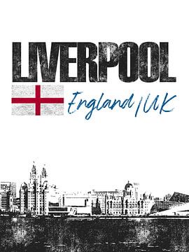 Liverpool Engeland van Printed Artings