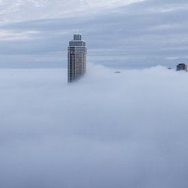Rotterdam - Stadtansicht - Skyline Rotterdam - Dichter Nebel 2 - Marja Suur (15) von Marja Suur
