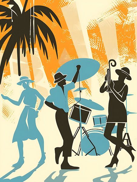 New Wave vintage &amp; Retro-Poster von PixelPrestige