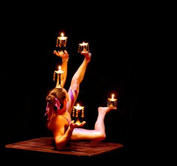 Human candlestick by Greta Lipman
