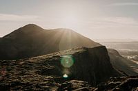 Arthurs Seat Edinburgh tijdens zonsopkomst