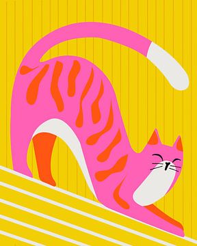 Snoozing Whiskers, heldere aanbiddelijke kat van Kintsugi99