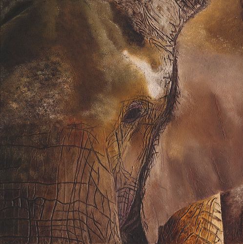 Olifant schilderij van Russell Hinckley