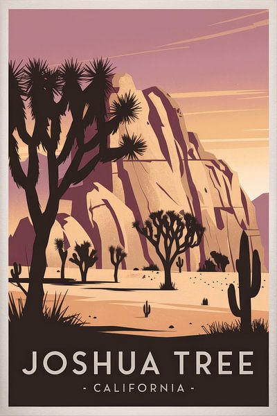 Joshua Tree, California by Poster Art Shop