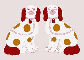 Regal Dog Pair by Ida Alvarsson