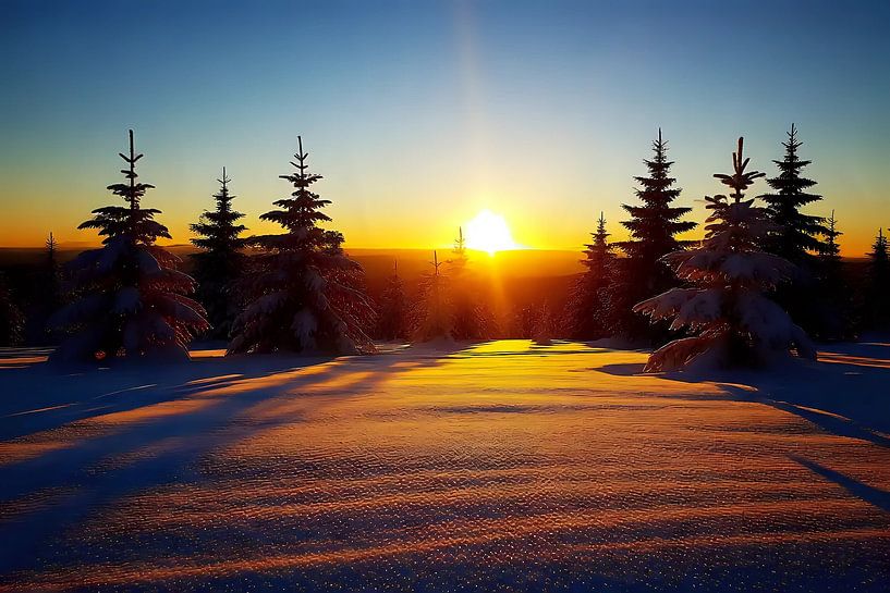 Neige fondante à l'horizon par Jean Pierre