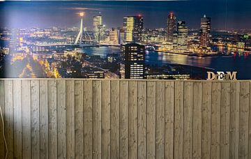 Kundenfoto: Roter Mond über Rotterdam von Ilya Korzelius