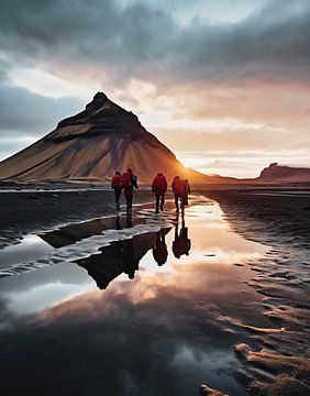 Avontuur in IJsland van fernlichtsicht