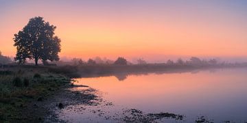 Panorama zonsopkomst Aekingerzand van Henk Meijer Photography