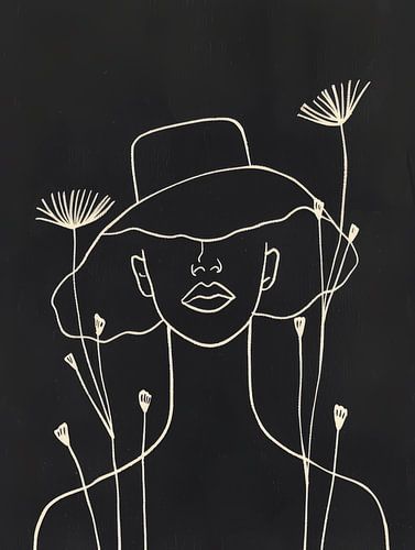 Strichzeichnung im böhmischen Stil